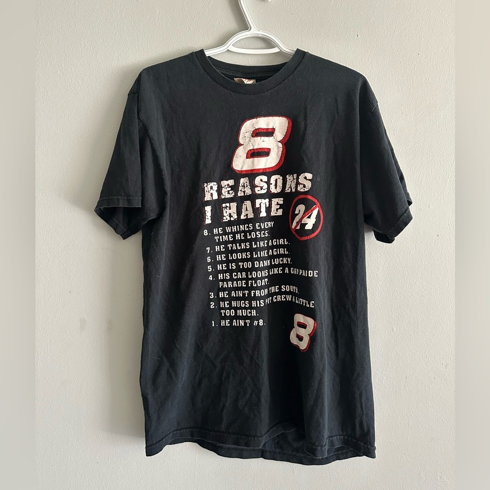 NASCAR Dale Earnhardt vintage 1992 Black Short Sleeve graphic Tees L